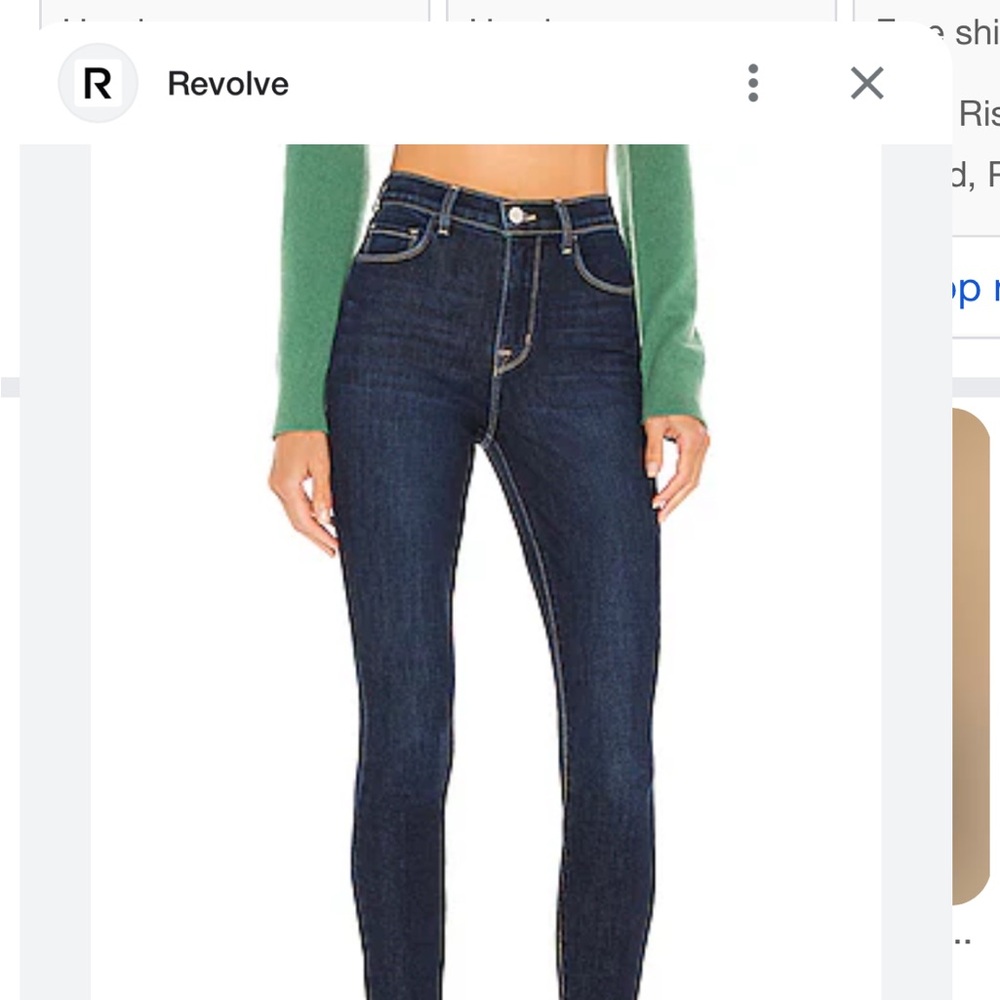 L'AGENCE Blue High Rise Jeans Classic Fit